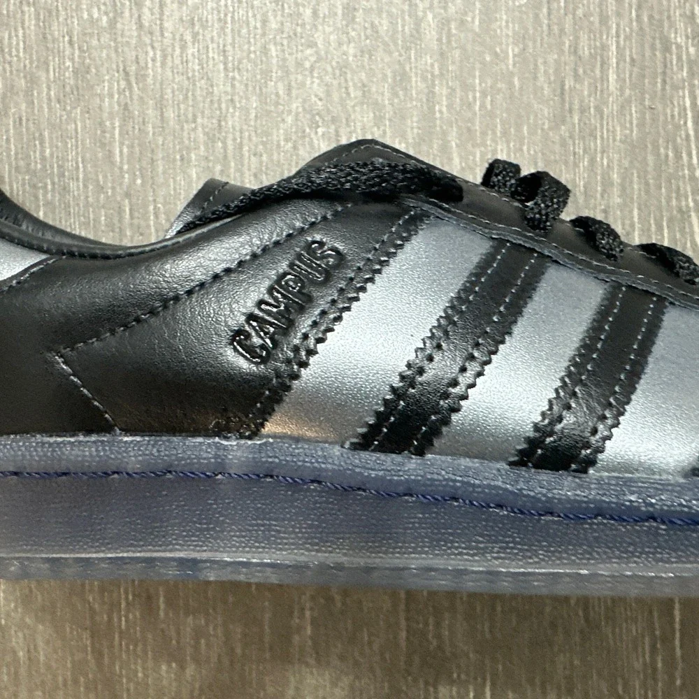Adidas Campus 80s LA Rave Scene Core Black Silver Mens Size 7 GY4600 NWOB